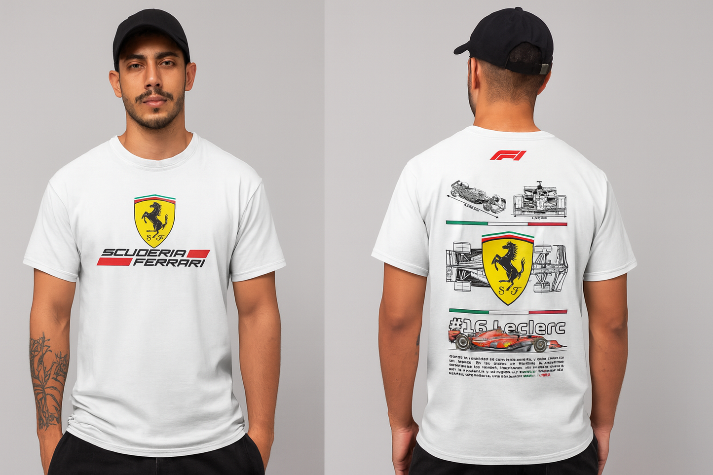 Camiseta Poster Ferrari F1
